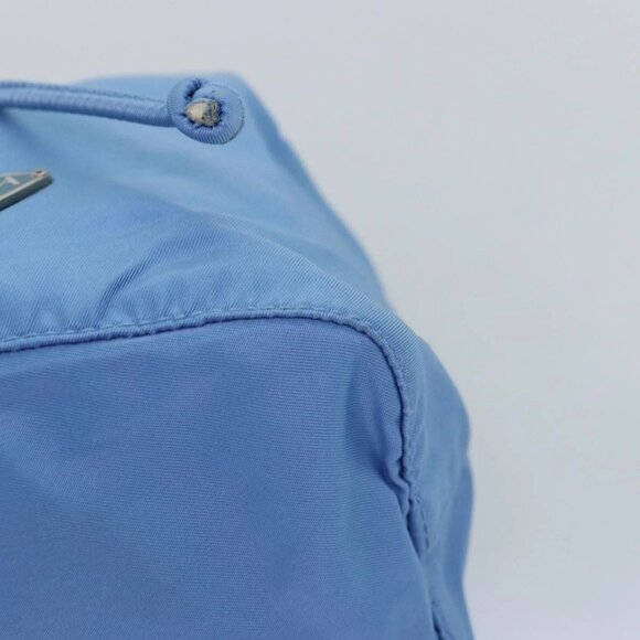 PRADA Drawstring Pouch Nylon Light Blue Auth 75006 - Picture 6 of 16